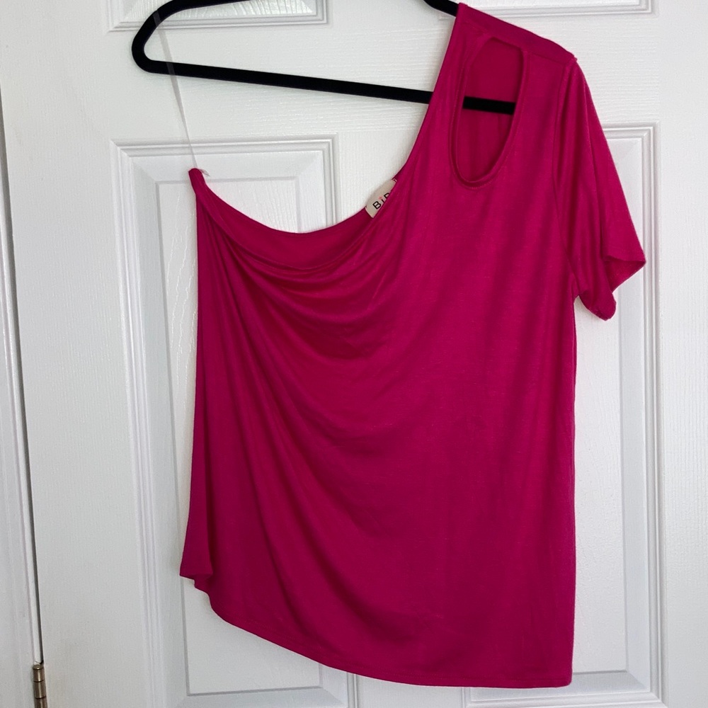 BiBi Fuchsia Asymmetrical Blouse